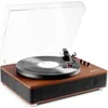 Image de RP162D - Platine vinyle rétro hifi avec Bluetooth et haut-parleurs - Marron Foncé en occasion ou reconditionné