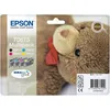 Image de Epson Multipack T0615 - Pack de 4 - 32 ml - noir, jaune, cyan, magenta - original - emballage coque avec alarme radioélectrique/ acoustique - cartouche d'encre - pour Stylus D68, D88, DX3800, DX3850, DX4200, DX4250, DX4800, DX4850