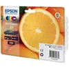 Image de Epson Multipack 33 (Orange) T3337 - Pack 5 cartouches d'encre - noir, jaune, cyan, magenta, photo noir - 6,4ml + 4 x 4,5ml