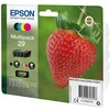 Image de Epson 29 Multipack - Pack de 4 - 14.9 ml - noir, jaune, cyan, magenta - original - emballage coque avec alarme radioélectrique/ acoustique - cartouche d'encre - pour Expression Home XP-235, 245, 247, 255, 332, 335, 342, 345, 432, 435, 442, 445...