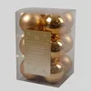 Image de Lot de 12 boules de NoÃ«l (D60 mm) Alpine Or