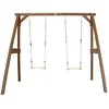 Image de Axi Portique BalanÃ§oire En Bois Double Marron