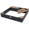 Image de Bac Ã Sable Enfant  Bac Ã Sable Pour Enfants En Bois Avec Banc, BÃ¢che & Rangements  Anthracite / Marron  115 X 115 Cm -Axi Amy