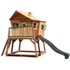 Image de Crooked Maison Max Marron/Vert - Toboggan Vert