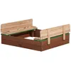 Image de Bac Ã Sable Enfant  Bac Ã Sable Pour Enfants En Bois Avec Couvercle Marron & Vert  100 X 95 Cm - Axi Ella