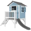 Image de Axi Beach Lodge Xl Maisonnette Caribbean Bleu Toboggan Gris