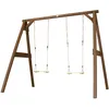 Image de Cadre 4-In-1 Pour BalanÃ§oire, Football, Volley-Ball Et Tennis  Portique BalanÃ§oire Et Buts - Axi 4-In-1 Sportsfun Marron