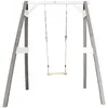 Image de Axi Portique Simple En Bois 1 BalanÃ§oire Gris Blanc 160x181x207cm