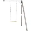 Image de Axi Portique Mural En Bois Gris Blanc 1 BalanÃ§oire 160x171x207cm