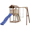 Image de Axi Beach Tower With Single Swing Brown - Blue Slide