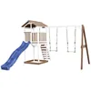 Image de Axi Beach Tower With Double Swing Brown/White - Blue Slide