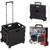 Image de Home& Styling Chariot Aluminium avec caisse pliante PP