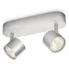 Image de Philips Dimmable LED Spot plafond/mur Star 2 x