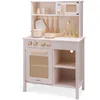 Image de Cuisine en bois et rotin rose