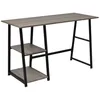 Image de Bureau Avec 2 ÃtagÃ¨res Gris Et ChÃªne