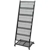 Image de vidaXL Porte-revues 47,5 x 43 x 133 cm Noir A4