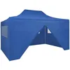 Image de Vidaxl Tente Pliable Avec 4 Parois LatÃ©rales 3 X 4,5 M Bleu