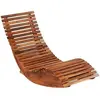 Image de Chaises d'extérieur VidaXL  Chaise longue basculante  Bois d'acacia marron P31600814