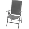 Image de Salons de jardin VidaXL  Chaises d'extérieur  Lot de 2 Acier Gris Inclinables P31600319