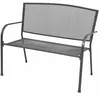 Image de Vidaxl Banc De Jardin 108 Cm Acier Et Maille Anthracite