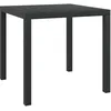 Image de Table De Jardin Structure Aluminium RÃ©sistante Aux IntempÃ©ries Avec Wpc Noir 80x80x74 Cm