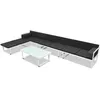 Image de Vidaxl Salon De Jardin 5 Pcs TextilÃ¨ne Aluminium Noir