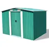 Image de Abri de stockage pour jardin MÃ©tal Vert 257 x 205 x 178 cm vidaXL vidaXL