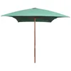 Image de Vidaxl Parasol Avec Poteau En Bois 200 X 300 Cm Vert