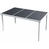 Image de Table De Jardin 150x90x74 Cm Noir Acier