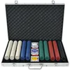 Image de Vidaxl Jeu De Poker Avec 1000 Jetons Aluminium