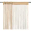 Image de Vidaxl Rideau En Fils 2 Pcs 100 X 250 Cm Beige