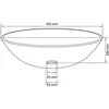 Image de Lavabo Verre trempÃ© 42 cm Noir