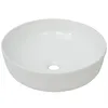 Image de Lavabo ronde CÃ©ramique Blanc 41,5 x 13,5 cm