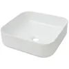 Image de Lavabo carrÃ© CÃ©ramique Blanc 38x38x13,5 cm