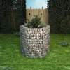 Image de Vidaxl Lit SurÃ©levÃ© Ã Gabion Hexagonale 100x90x100 Cm