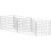 Image de Panier Gabion Acier GalvanisÃ© Maille SoudÃ©e pour AmÃ©nagement Paysager 120x30x50 cm