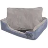Image de Vidaxl Lit Pour Chiens Avec Coussin RembourrÃ© Taille M Gris