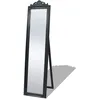 Image de vidaXL Miroir sur pied Style baroque 160x40 cm Noir