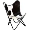 Image de Fauteuils VidaXL  Fauteuil  Papillon Cuir Noir P31600339