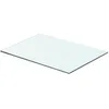 Image de vidaXL Panneau pour Ã©tagÃ¨re Verre transparent 50 x 30 cm