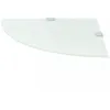 Image de ÃtagÃ¨re de coin avec supports chromÃ©s Verre Blanc 25 x 25 cm