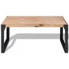 Image de Table Basse Bois D'acacia Massif 100 X 60 X 45 Cm