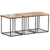 Image de vidaXL Table basse Bois de manguier massif 56x48x40 cm