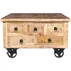 Image de Tables basses VidaXL  Table basse  Bois de manguier brut 70 x 70 x 40 cm P31600049