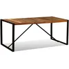 Image de Vidaxl Table De Salle Ã Manger Bois De RÃ©cupÃ©ration Massif 180 Cm