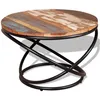 Image de Table Basse Bois De RÃ©cupÃ©ration Massif 60 X 60 X 40 Cm
