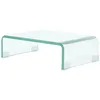 Image de vidaXL Meuble TV/pour moniteur 40x25x11 cm verre transparent