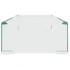 Image de Etagères murales VidaXL  Meuble TV  en verre transparent 60x25x11 cm P31600013
