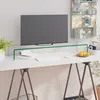 Image de vidaXL Meuble TV/pour moniteur 100x30x13 cm verre transparent