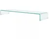 Image de Meuble Tv/ De Moniteur 120 X 30 X 13 Cm Verre Transparent